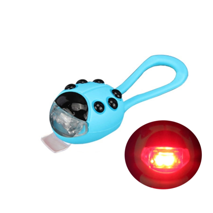 Bicycle Equipment Silicone Ladybug LED Headlight(Blue Shell+Red Light) - Headlights by PMC TechLife | Online Shopping South Africa | PMC TechLife | Buy Now Pay Later Mobicred