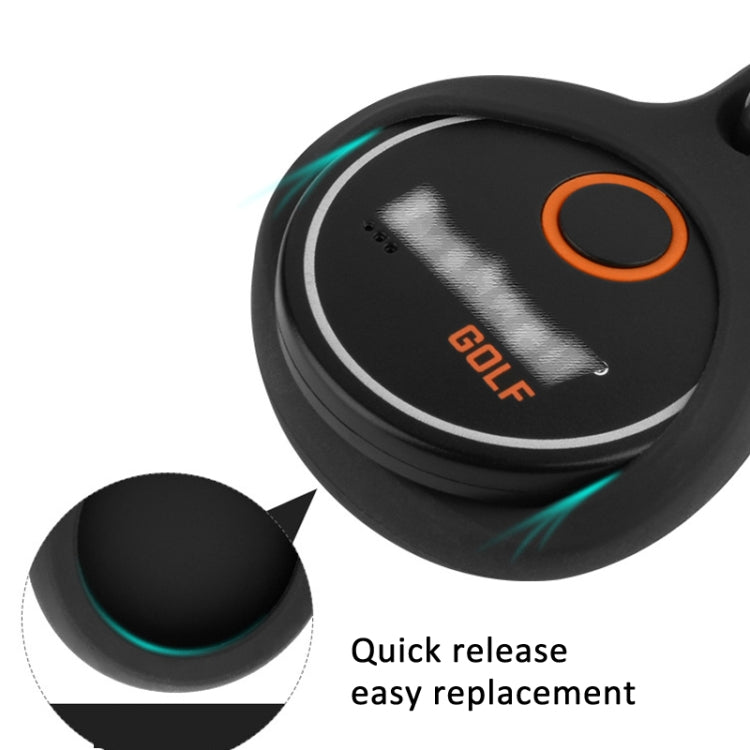 For Bushnell Wingman Golf GPS Speaker Remote Control Silicone Cover With Hook(Black) - Protective Case by PMc TechLife | Online Shopping South Africa | PMc TechLife | Buy Now Pay Later Mobicred
