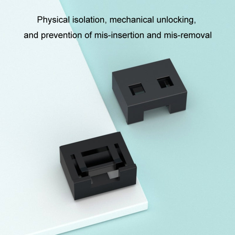 USB Removable Sealing Plug Ddustproof Hidden Anti-Theft Safety Lock(10 Plug+1 Key) - Anti-Dust Plugs by PMC TechLife | Online Shopping South Africa | PMC TechLife | Buy Now Pay Later Mobicred