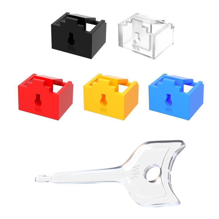 RJ45 Pport Anti-theft Lock Removable Dust Plug(Red 10 Plug+1 Key) - Anti-Dust Plugs by PMC TechLife | Online Shopping South Africa | PMC TechLife | Buy Now Pay Later Mobicred