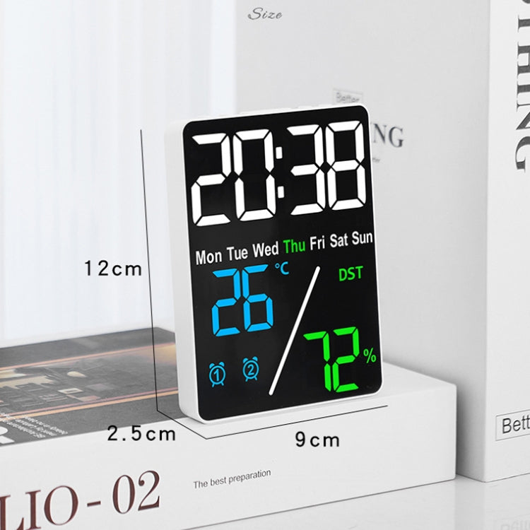 Multifunctional Temperature / Humidity Display Electronic Alarm Clock, Color: Orange White - Alarm Clocks by PMc TechLife | Online Shopping South Africa | PMc TechLife | Buy Now Pay Later Mobicred