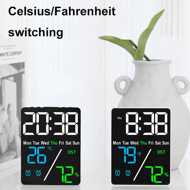 Multifunctional Temperature / Humidity Display Electronic Alarm Clock, Color: Orange White - Alarm Clocks by PMc TechLife | Online Shopping South Africa | PMc TechLife | Buy Now Pay Later Mobicred