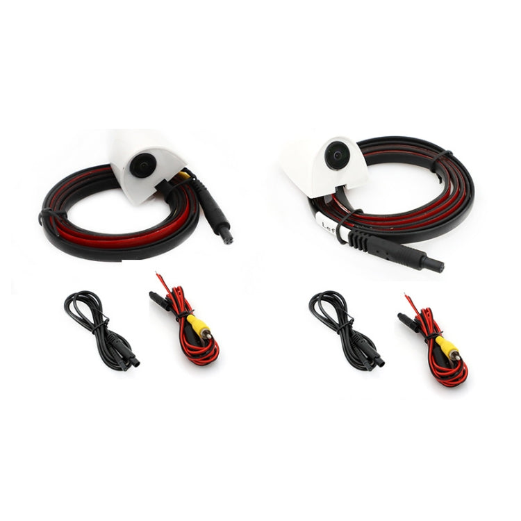 Punch-Free Car Imaging Side View Blind Spot Car Universal Night Vision Camera, Specifications: AHD1080P White - Rear View Cameras by PMC TechLife | Online Shopping South Africa | PMC TechLife | Buy Now Pay Later Mobicred