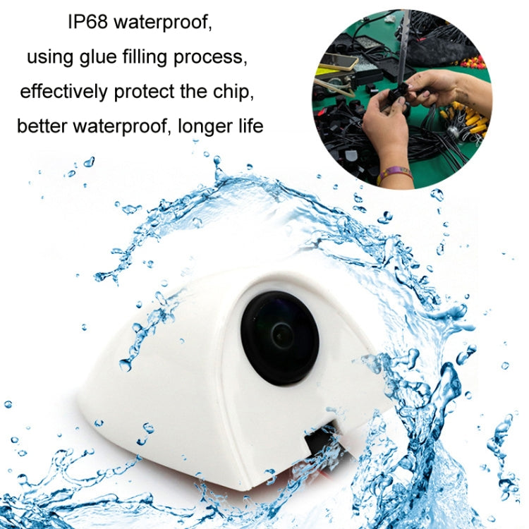 Punch-Free Car Imaging Side View Blind Spot Car Universal Night Vision Camera, Specifications: AHD1080P White - Rear View Cameras by PMC TechLife | Online Shopping South Africa | PMC TechLife | Buy Now Pay Later Mobicred