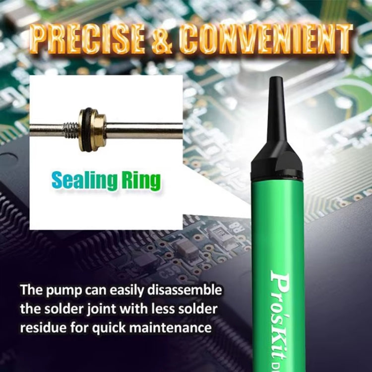 ProsKit  DP-366I Mini Aluminum Alloy Tin Suction Device Anti-static Desoldering Pump - free shipping - PMc TechLife - Order now!