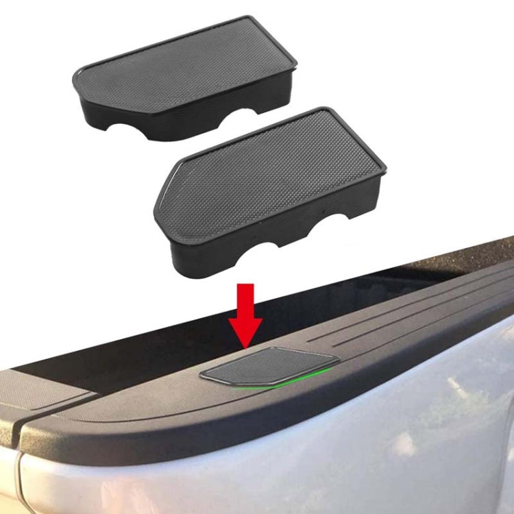 1pair Rear Tailgate Hole Plug Cover Modification Accessories For Chevrolet Silverado 2019-2021(Black) - Trunk & Bumper Accessories by PMC TechLife | Online Shopping South Africa | PMC TechLife | Buy Now Pay Later Mobicred
