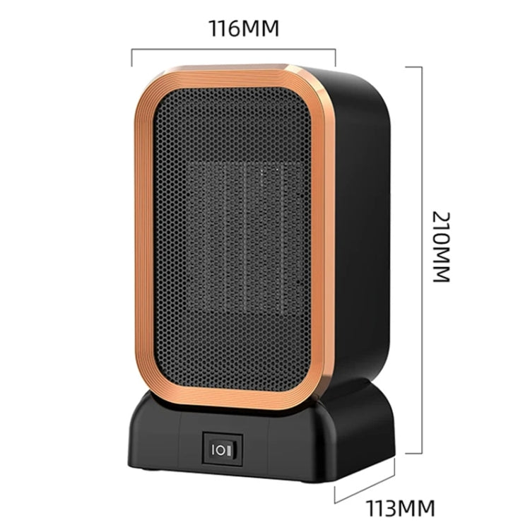 1000W High-power Household Heater Small Desktop Ceramic PTC Heating Heater, Spec: US Plug(Black) - Electric Heaters by PMC TechLife | Online Shopping South Africa | PMC TechLife | Buy Now Pay Later Mobicred