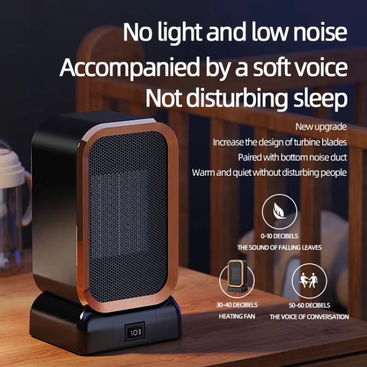 1000W High-power Household Heater Small Desktop Ceramic PTC Heating Heater, Spec: EU Plug(Black) - free shipping - PMC TechLife - Order now!