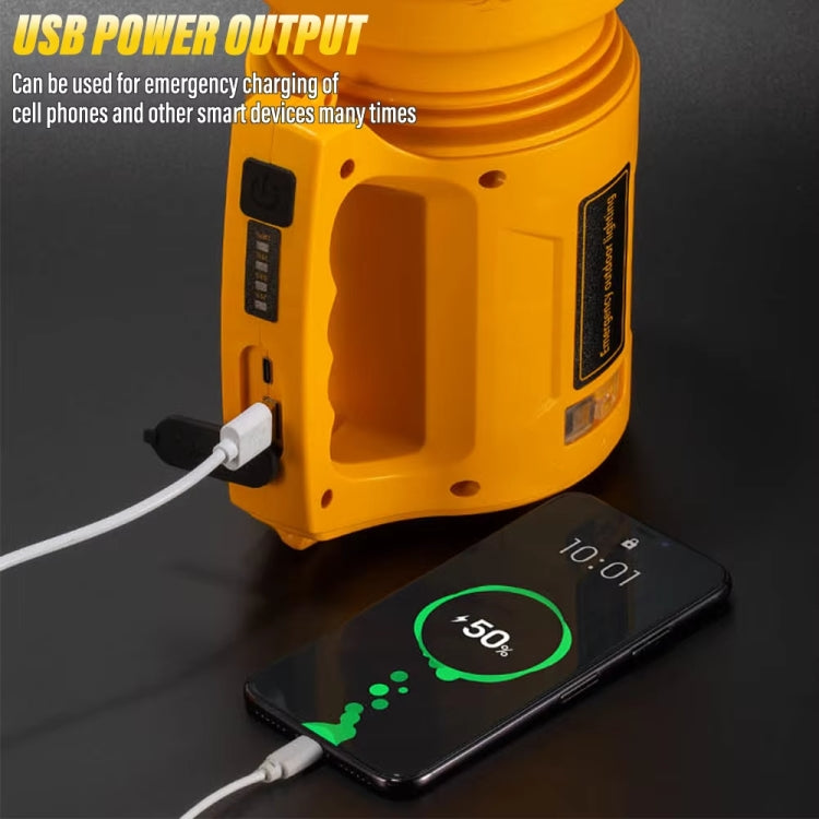 E-SMARTER 8W5205-2 Small Carrying Light With RGB Colorful Lamps Outdoor Cycling Searchlight(Yellow) - free shipping - PMc TechLife - Order now!