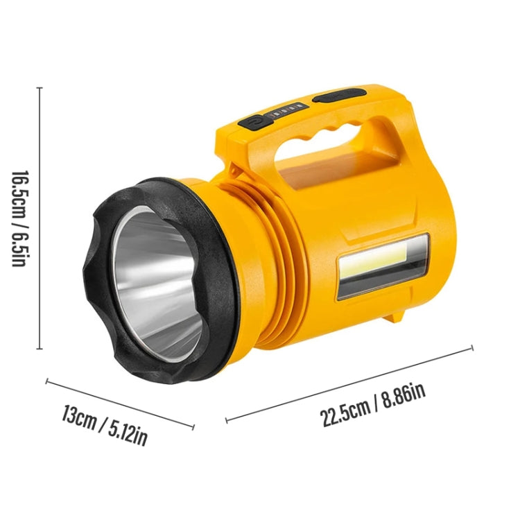 E-SMARTER 8W5205-2 Small Carrying Light With RGB Colorful Lamps Outdoor Cycling Searchlight(Yellow) - free shipping - PMc TechLife - Order now!