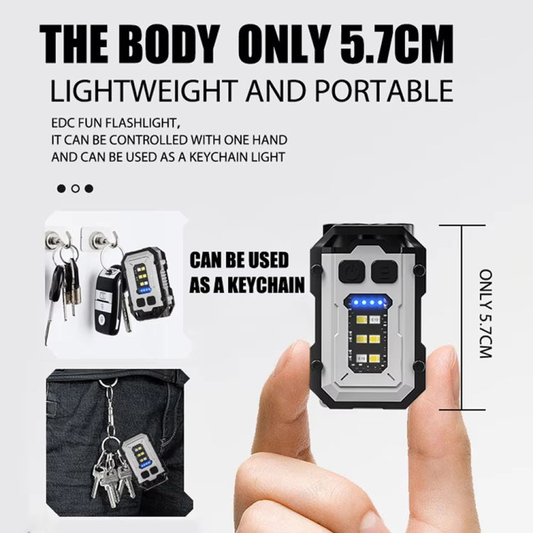 E-SMARTER YSD01 Outdoor Portable Mini Keychain Light Magnetic Anti Loss Auto Repair Light(White) - Mini Flashlight by E-SMARTER | Online Shopping South Africa | PMc TechLife | Buy Now Pay Later Mobicred