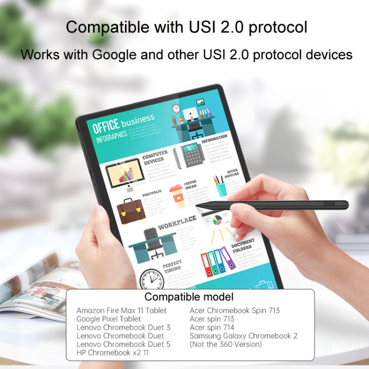 Tablet Stylus Pen USI2.0 Protocol Pen Stylus Anti False Touch(Black) - Stylus Pen by PMC TechLife | Online Shopping South Africa | PMC TechLife | Buy Now Pay Later Mobicred