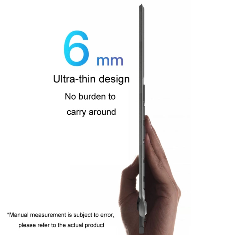 For Microsoft Surface Pro 8 / 9 / X Bluetooth Keyboard Magnetic Tablet Wireless Touch Backlit Keyboard With Pen Slot(Gray) - Others Keyboard by PMC TechLife | Online Shopping South Africa | PMC TechLife | Buy Now Pay Later Mobicred