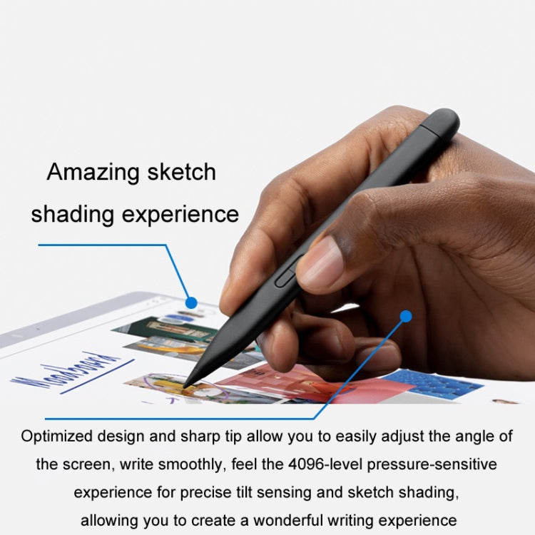 For Microsoft Surface Pro 8 / 9 / Go Laptop Stylus 4096 Pressure Sensitive Stylus Pen(Gray) - Stylus Pen by PMC TechLife | Online Shopping South Africa | PMC TechLife | Buy Now Pay Later Mobicred