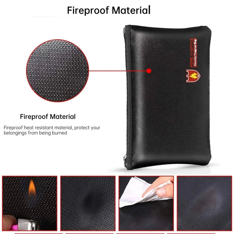10.6x6.3in Fireproof Waterproof Document And Money Bag Cash Envelope For Jewelry Passport Valuables - free shipping - PMc TechLife - Order now!
