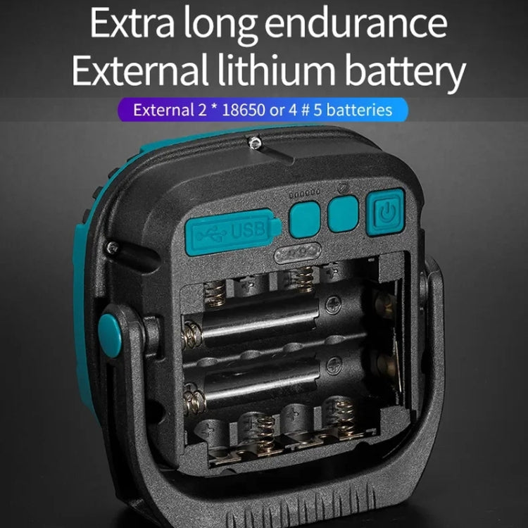 E-SMARTER W894-1 COB Magnetic Projector Work Light Emergency Portable Bright Flashlight(Blue) - free shipping - PMc TechLife - Order now!