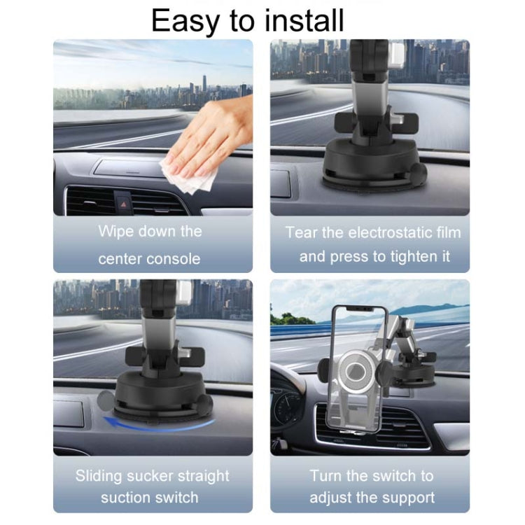Car Suction Cup Multi-function Cell Phone Navigation Mount, Style: With Triangle Air Vent - Universal Car Holders by PMC TechLife | Online Shopping South Africa | PMC TechLife | Buy Now Pay Later Mobicred