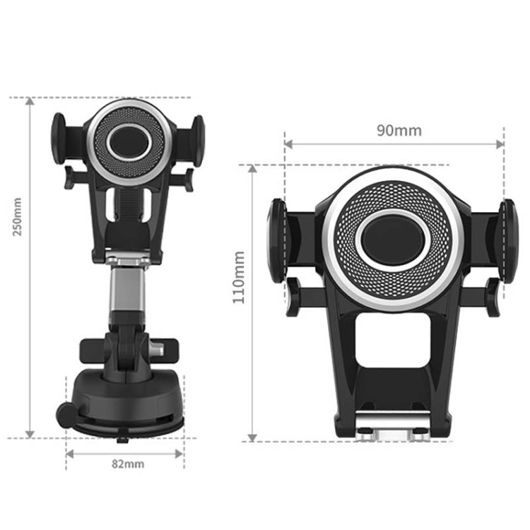 Car Suction Cup Multi-function Cell Phone Navigation Mount, Style: With Triangle Air Vent - Universal Car Holders by PMC TechLife | Online Shopping South Africa | PMC TechLife | Buy Now Pay Later Mobicred