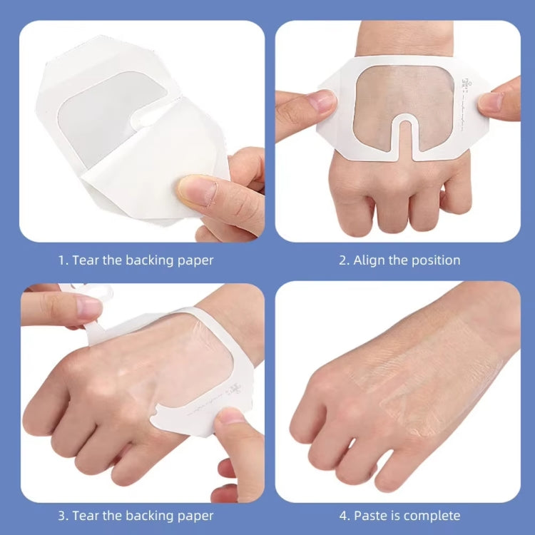 10pcs /Pack Transparent Dressing Waterproof Adhesive Clear Bandages 6x7cm - free shipping - PMC TechLife - Order now!