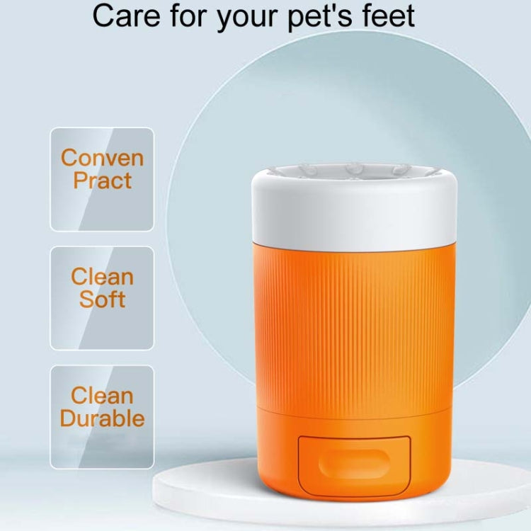 Pets Outdoor Portable Foot Wash Cup Dog Foot Cleaning And Grooming Tool(Orange) - Grooming by PMC TechLife | Online Shopping South Africa | PMC TechLife | Buy Now Pay Later Mobicred