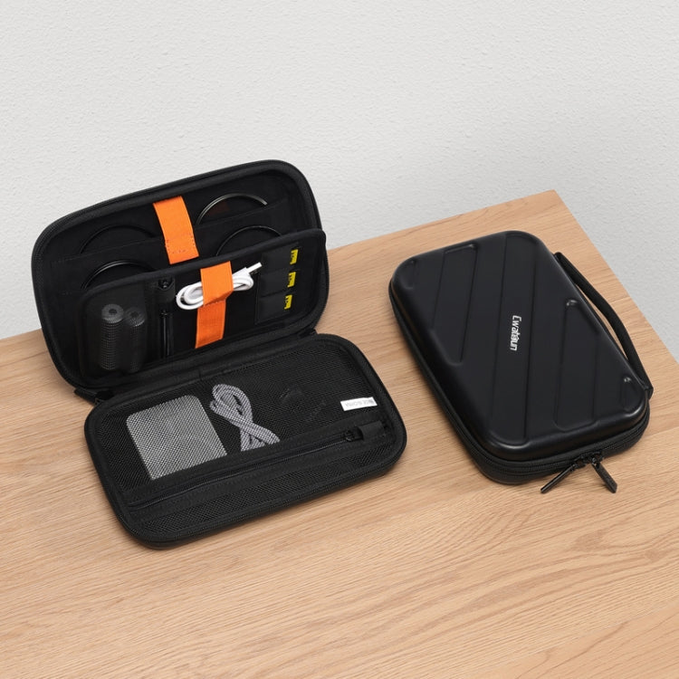 Cwatcun D163 Photography Accessories Organiser EVA Hard Shell Drop-proof Clutch Portable Digital Bag(Black) - Soft Bag by Cwatcun | Online Shopping South Africa | PMC TechLife | Buy Now Pay Later Mobicred