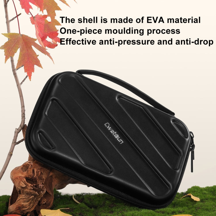 Cwatcun D163 Photography Accessories Organiser EVA Hard Shell Drop-proof Clutch Portable Digital Bag(Black) - Soft Bag by Cwatcun | Online Shopping South Africa | PMC TechLife | Buy Now Pay Later Mobicred