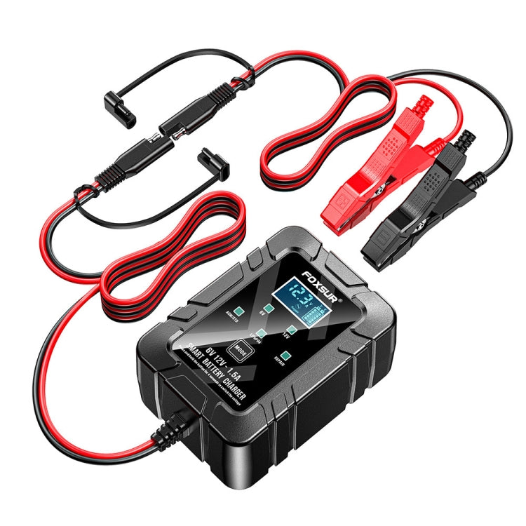 FOXSUR 6V/12V 1.5A Lawn Mower Motorcycle Lead Acid Battery SAE Plug Charger(US Plug) - Battery Charger by FOXSUR | Online Shopping South Africa | PMC TechLife | Buy Now Pay Later Mobicred