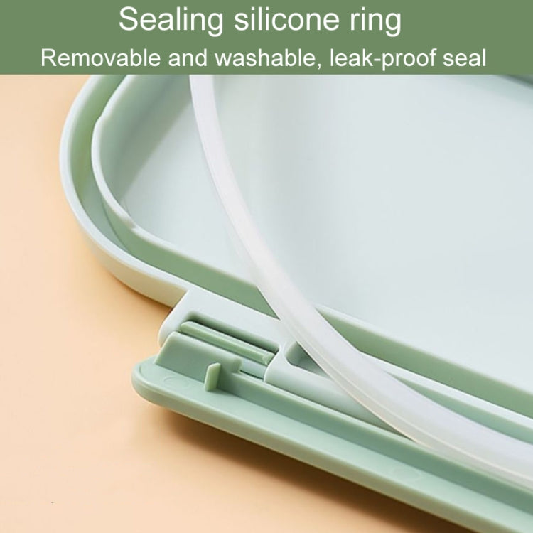 316 Stainless Steel Insulated Lunch Box Children Portable Compartment Lunch Case, Style: Light Green 2 Grids - Cutlery Sets by PMc TechLife | Online Shopping South Africa | PMc TechLife | Buy Now Pay Later Mobicred