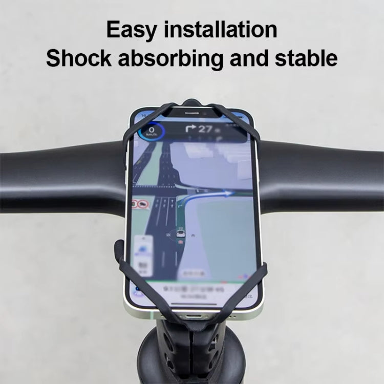 GUB P9 Bicycle Dragonfly Shape Silicone Phone Holder(Black) - Holders by GUB | Online Shopping South Africa | PMC TechLife | Buy Now Pay Later Mobicred