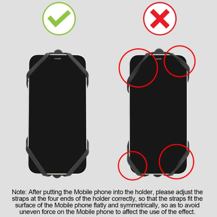 GUB P9 Bicycle Dragonfly Shape Silicone Phone Holder(Black) - Holders by GUB | Online Shopping South Africa | PMC TechLife | Buy Now Pay Later Mobicred