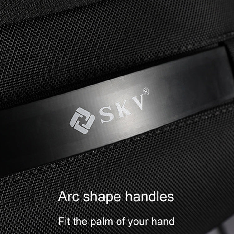 SKV B20453 Men Business Casual Multifunctional Double Shoulder Bag Large Capacity Laptop Backpack(Blue) - Backpack by SKV | Online Shopping South Africa | PMC TechLife | Buy Now Pay Later Mobicred