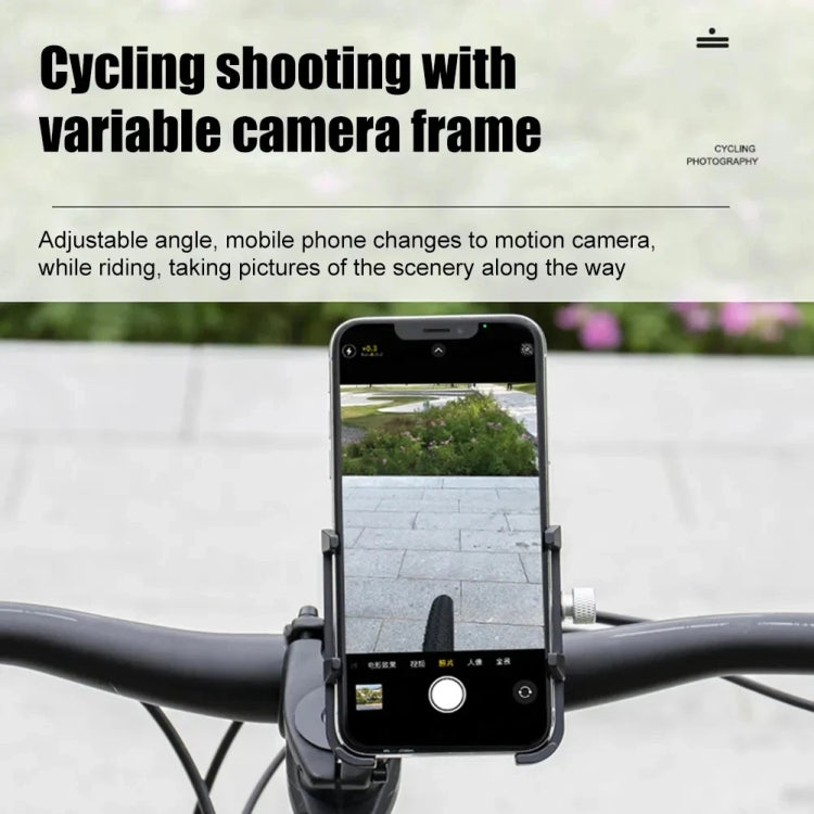 GUB PLUS21 Bicycle Mobile Phone Holder Motorcycle 360 Degree Rotating Mount For 22.2-31.8mm Tube Diameter(Black) - Holders by GUB | Online Shopping South Africa | PMC TechLife | Buy Now Pay Later Mobicred