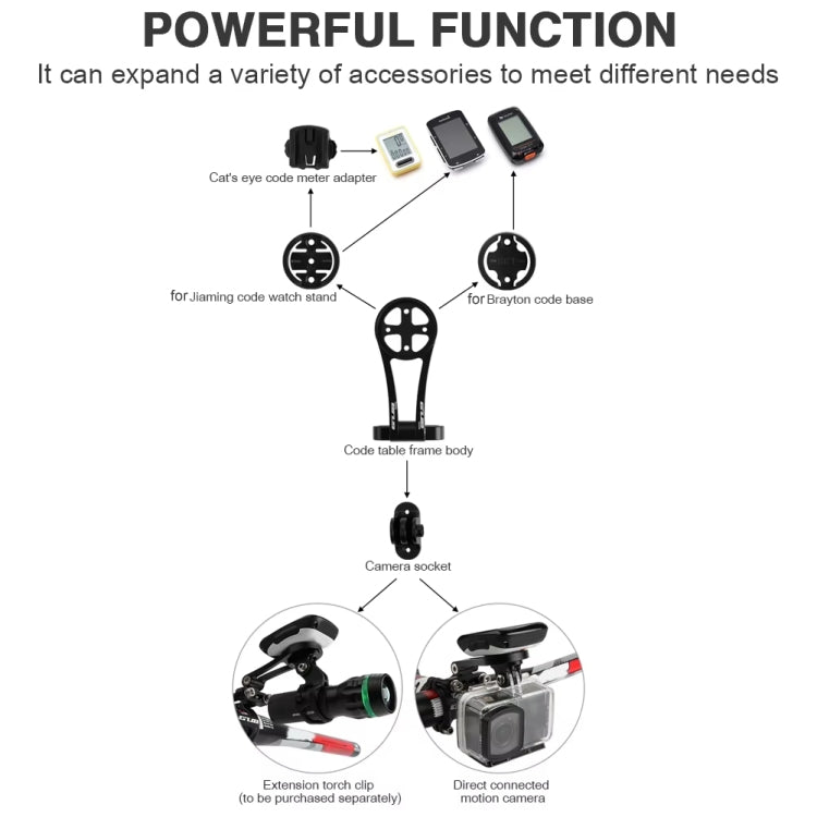 GUB G696 Bicycle Aluminium Code Table Holder Adjustable Extension Bracket(Red) - free shipping - PMC TechLife - Order now!