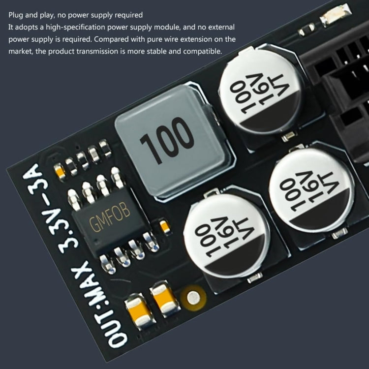 SSU PCI-E To X1 Interface Extension Cable, Length: 0.6m - free shipping - PMC TechLife - Order now!