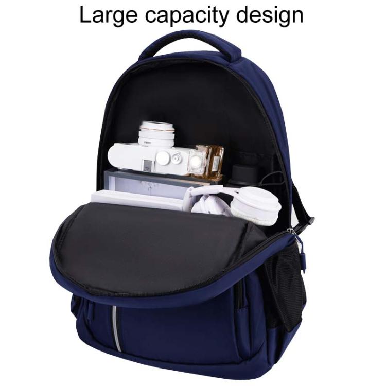 SKV B23344 Men Large Capacity Business Laptop Backpack Outdoor Traveling Double Shoulder Bag(Blue) - Backpack by SKV | Online Shopping South Africa | PMC TechLife | Buy Now Pay Later Mobicred