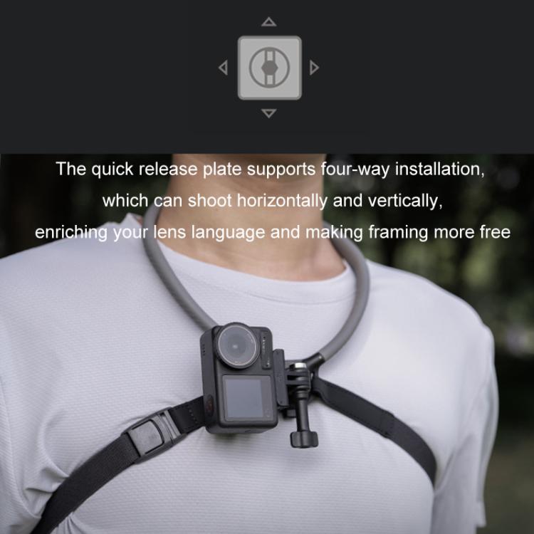 PGYTECH Sports Camera Neck Mount For Angled Shooting, Specifications: P-GM-153 Set - free shipping - PMC TechLife - Order now!