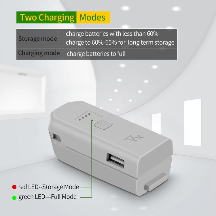 For DJI Neo Drone YX Battery Charger USB-C/Type-C Port Battery Manager(Gray) - free shipping - PMC TechLife - Order now!