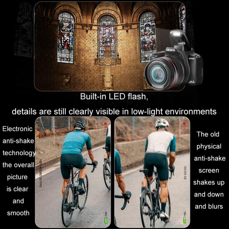 Ordro 4K Ultra HD Rotating Screen Optical Zoom Digital Camera - free shipping - PMc TechLife - Order now!