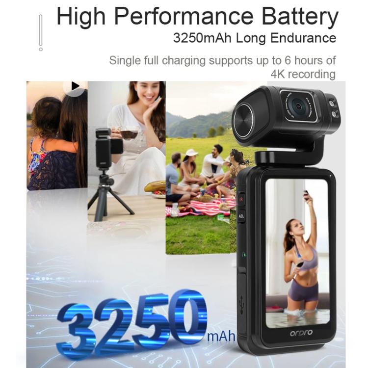 Ordro 3.5-Inch Large Screen 5K Video Recording Pocket Camera - free shipping - PMc TechLife - Order now!