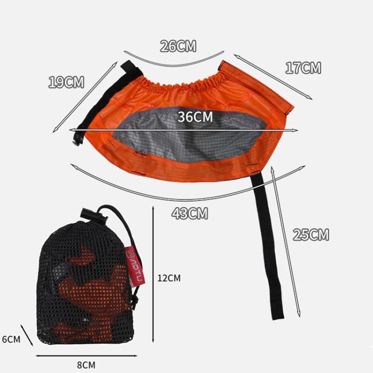 AOTU AT8917 1pair With Reflective Strip Outdoor Mountaineering Hiking Snowproof Footwear Desert Sandproof Shoe Covers(Blue) - Mountaineering Outfit by AOTU | Online Shopping South Africa | PMC TechLife | Buy Now Pay Later Mobicred