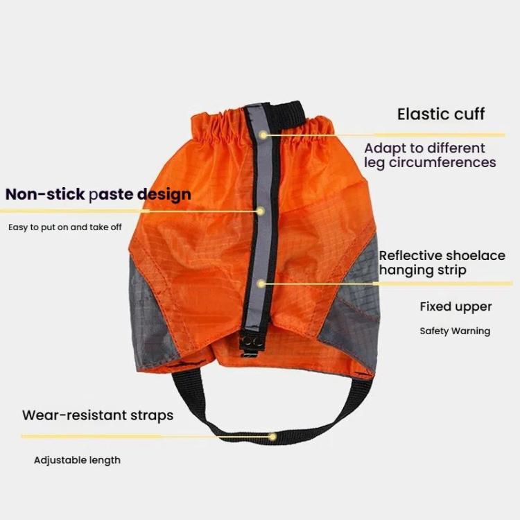 AOTU AT8917 1pair With Reflective Strip Outdoor Mountaineering Hiking Snowproof Footwear Desert Sandproof Shoe Covers(Blue) - Mountaineering Outfit by AOTU | Online Shopping South Africa | PMC TechLife | Buy Now Pay Later Mobicred