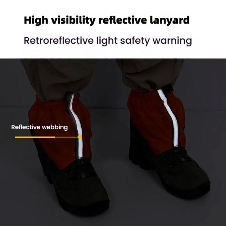 AOTU AT8917 1pair With Reflective Strip Outdoor Mountaineering Hiking Snowproof Footwear Desert Sandproof Shoe Covers(Orange) - Mountaineering Outfit by AOTU | Online Shopping South Africa | PMC TechLife | Buy Now Pay Later Mobicred