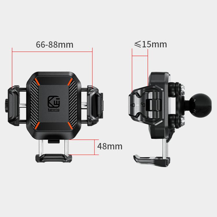 Kewig M33-C1 Outdoor Motorcycle Bike Riding Anti-Theft Shock Absorbing Cell Phone Holder(Standard Handlebar) - free shipping - PMC TechLife - Order now!