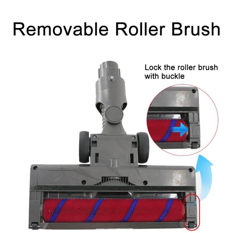 For Dyson V7 / V8 / V10 / V11 Vacuum Cleaner Floor Brush Head With LED Light 03A Soft Velvet - For Dyson Accessories by PMC TechLife | Online Shopping South Africa | PMC TechLife | Buy Now Pay Later Mobicred