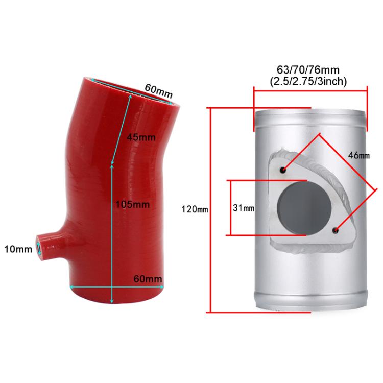 For Mazda 3 / 6 / CX-4 / Axela Car High Flow Cold Air Intake Filter, Specification: 2.0L-70-BK - Air Intake System by PMC TechLife | Online Shopping South Africa | PMC TechLife | Buy Now Pay Later Mobicred