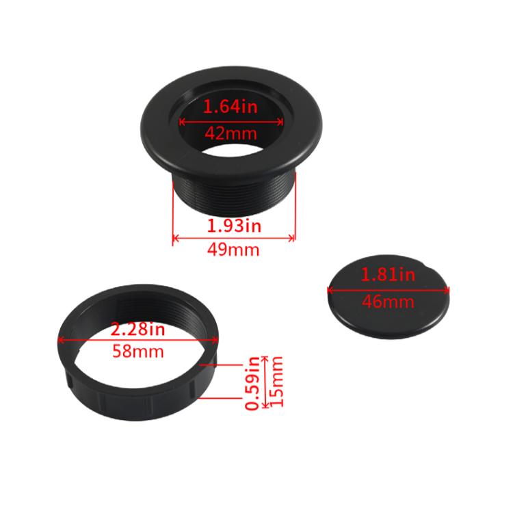1.63 Inch RV Sunshade Eyelet Plug Cap(Black) - Window Foils & Solar Protection by PMC TechLife | Online Shopping South Africa | PMC TechLife | Buy Now Pay Later Mobicred