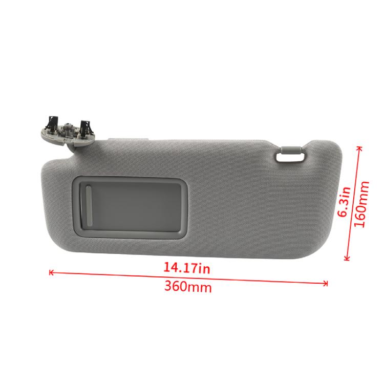For Toyota Corolla 74320-02711-E0 Car Left Sun Visor(Gray) - Interior Mirrors by PMC TechLife | Online Shopping South Africa | PMC TechLife | Buy Now Pay Later Mobicred