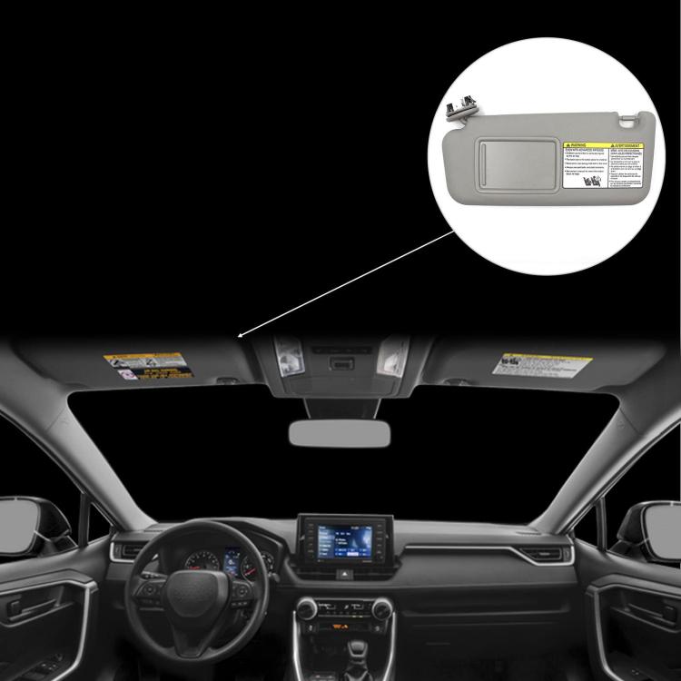 For Toyota RAV4  Car Left Sun Visor(Gray) - Interior Mirrors by PMC TechLife | Online Shopping South Africa | PMC TechLife | Buy Now Pay Later Mobicred