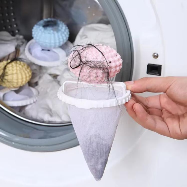 Hair Filter Bag Laundry Lint Catcher for Washing Machine(Yellow) - free shipping - PMC TechLife - Order now!