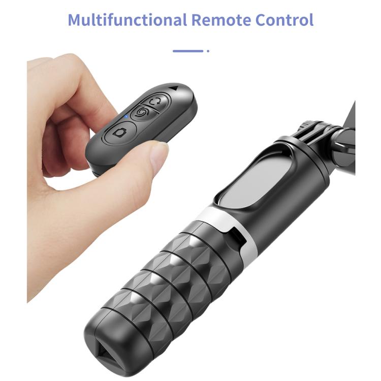 TokQi Q18 Desktop Wireless Remote Control Handheld Gimbal Stabilizer Fill Light Selfie Stick Tripod(Black) - free shipping - PMC TechLife - Order now!